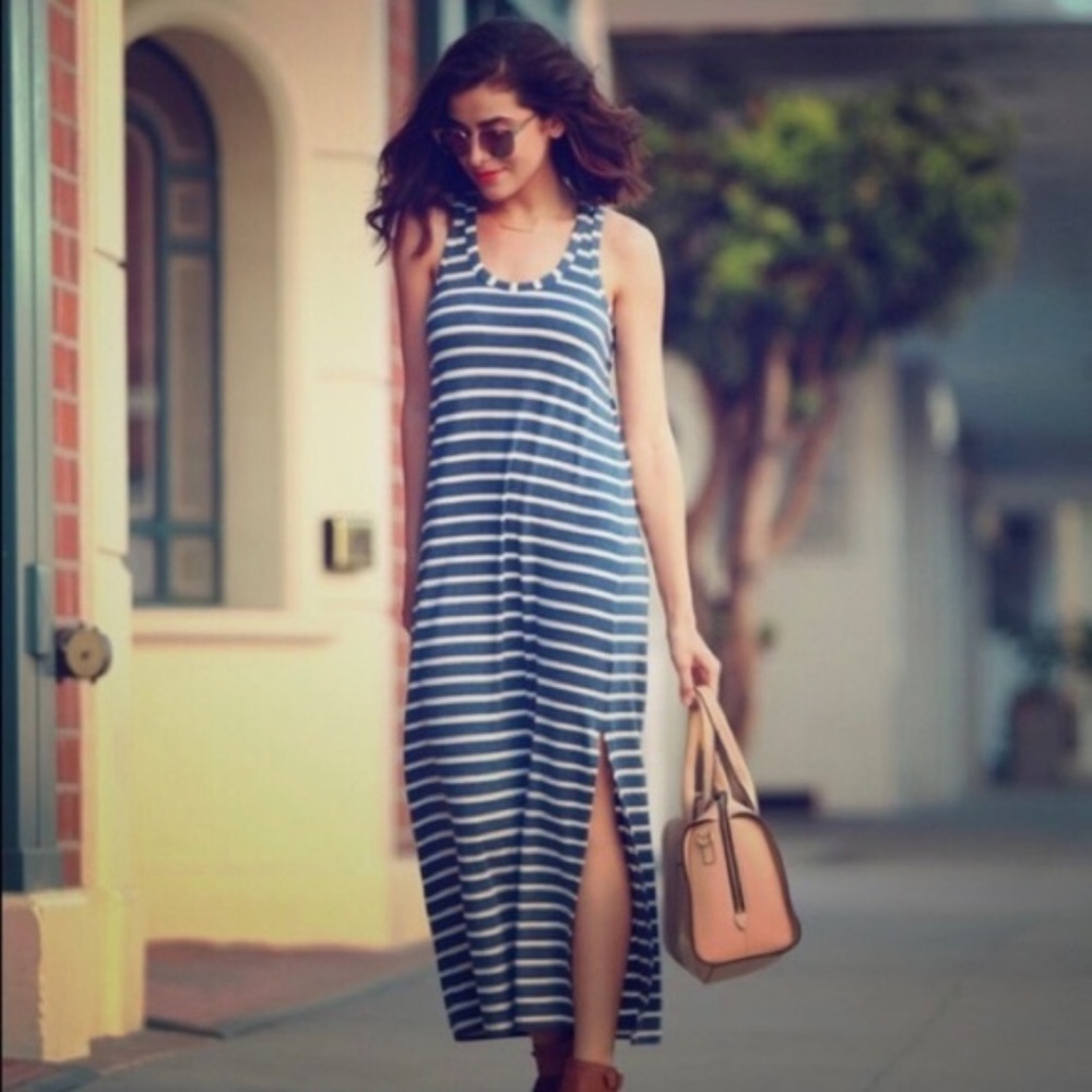 J. Crew Jersey Racerback Tank Maxi Dress | Size M